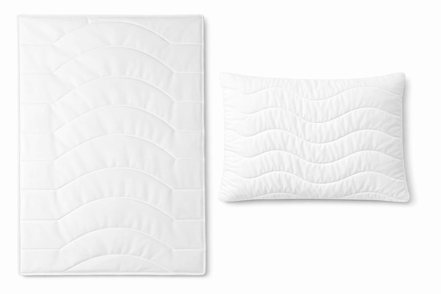 PAPLAN-PÁRNA SZETT 140/200 cm  - fehér, Basics, textil (140/200cm) - Sleeptex