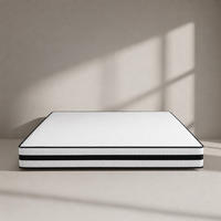 VZMETNICA BOXSPRING NOIR H3 140/200 cm  - črna/bela, Basics, tekstil (140/200cm) - Livetastic