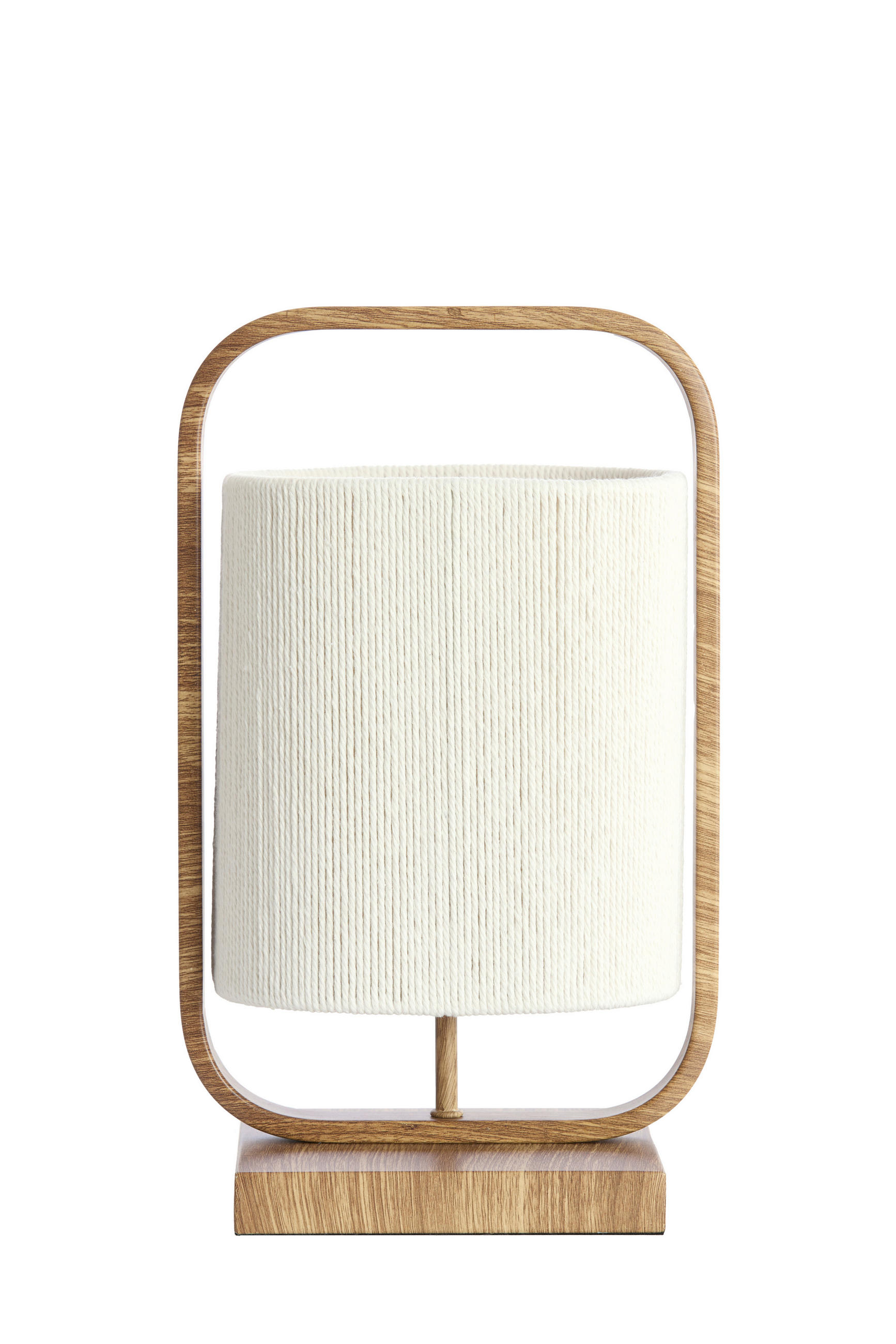 TISCHLEUCHTE Lecce 15/37,5/22,5 cm  - Braun, Design, Kunststoff/Textil (15/37,5/22,5cm) - Light & Living