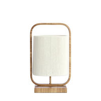 TISCHLEUCHTE Lecce 15/37,5/22,5 cm  - Braun, Design, Kunststoff/Textil (15/37,5/22,5cm) - Light & Living