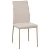 STUHL Mikrofaser Champagner, Beige  - Champagner/Beige, KONVENTIONELL, Textil/Metall (43/93/54cm) - MID.YOU