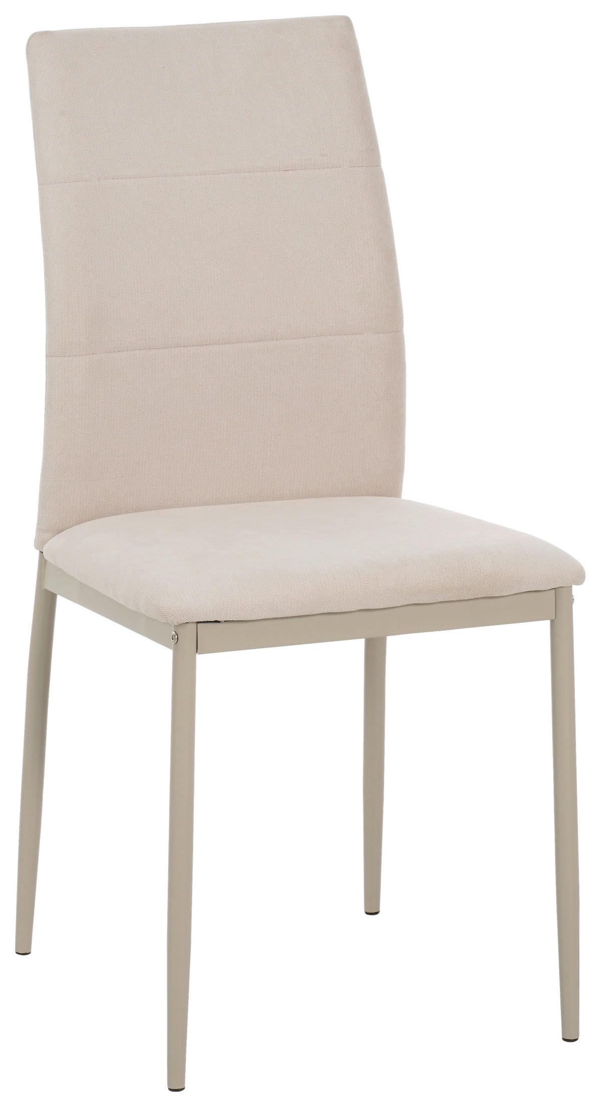 STUHL Mikrofaser Champagner, Beige  - Champagner/Beige, KONVENTIONELL, Textil/Metall (43/93/54cm) - MID.YOU