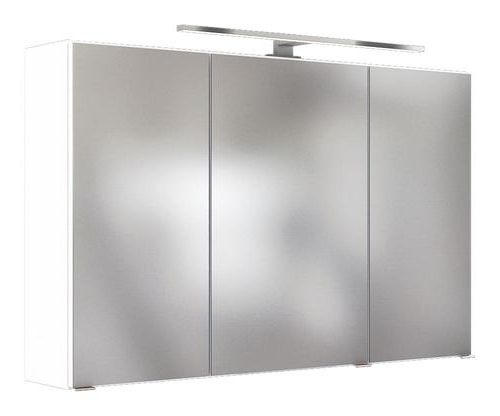 Spiegelschrank Pienza Mit Led 3-Türig, Weiß