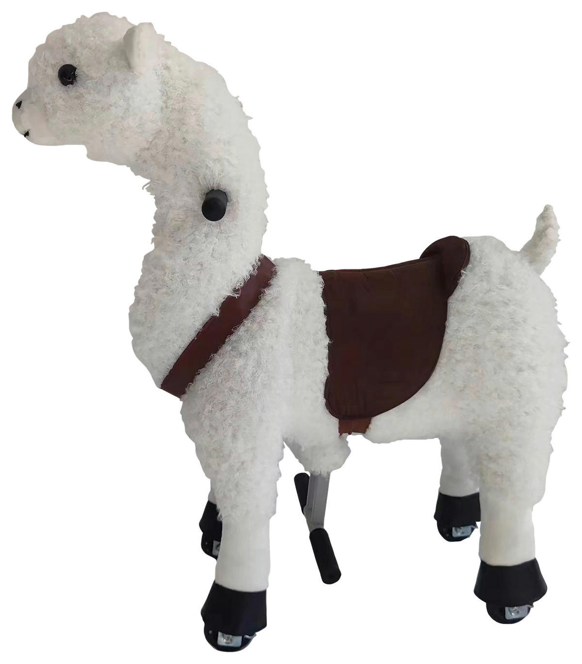 SCHAUKELTIER - Braun/Weiß, Basics, Kunststoff/Textil (76/27/85cm) - My Baby Lou