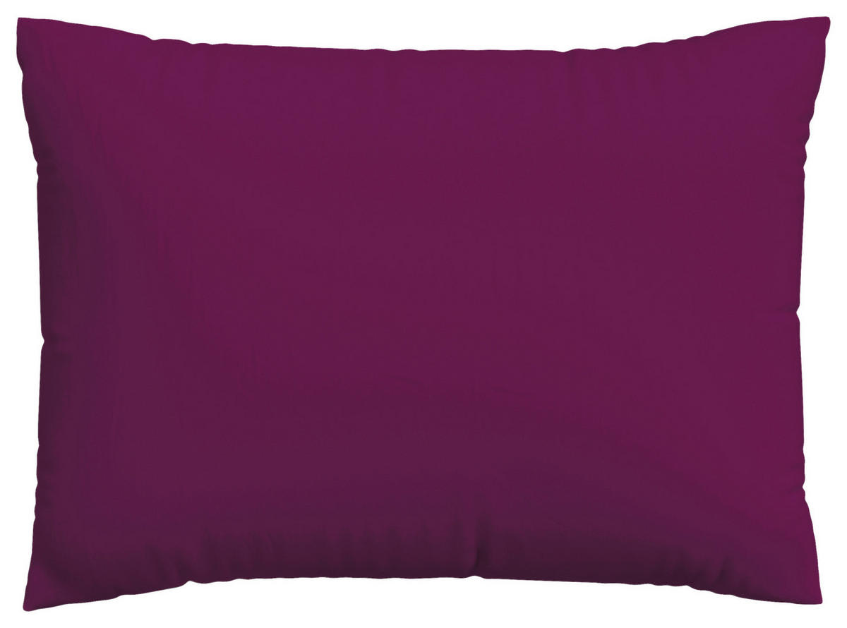 KOPFPOLSTERBEZUG KNITTED JERSEY 60/80 cm  - Violett, Basics, Textil (60/80cm) - Schlafgut