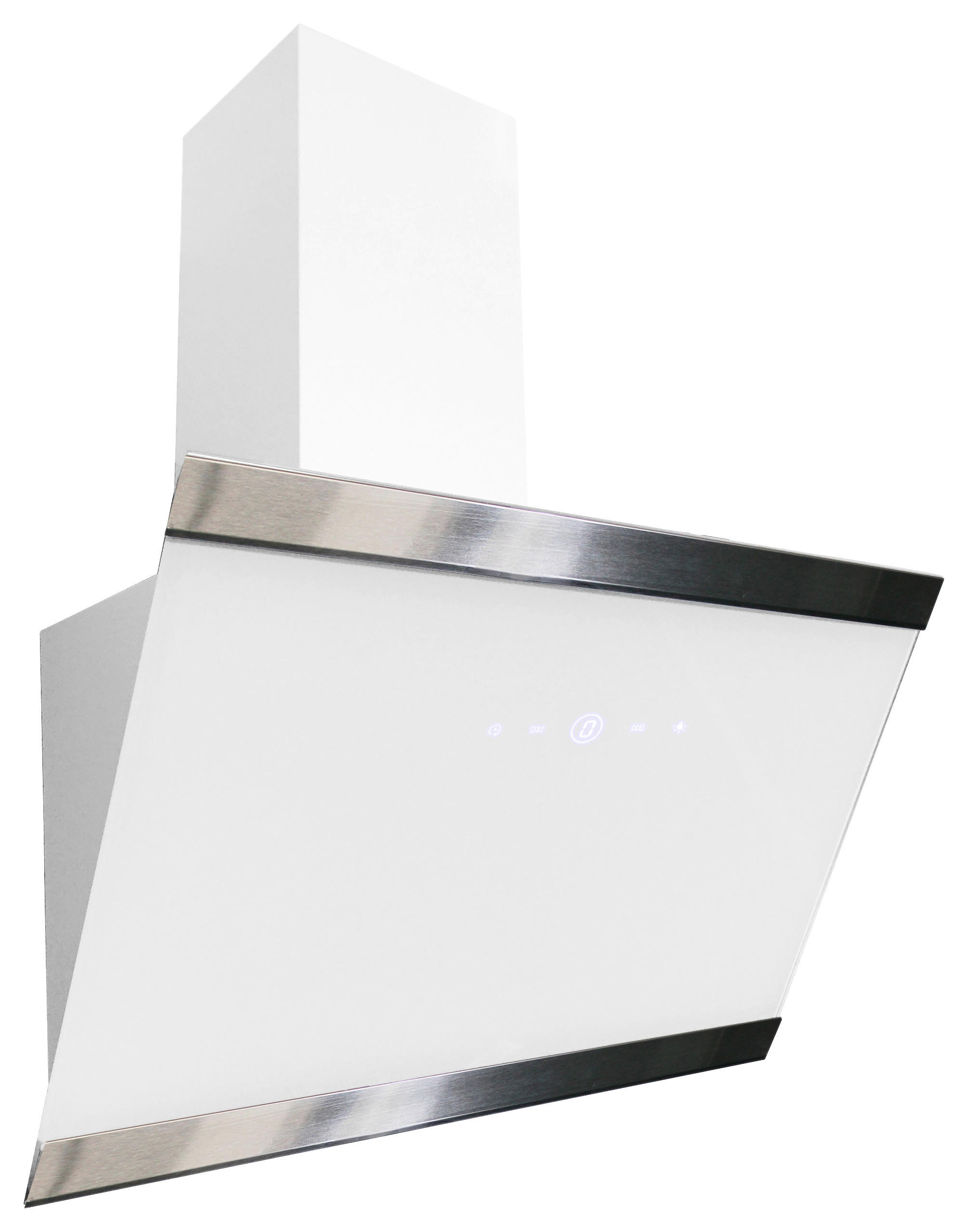 DUNSTABZUGSHAUBE CH89060W  - Weiß, Trend, Glas/Metall (59,5/74,2-109,2/38,5cm) - Respekta