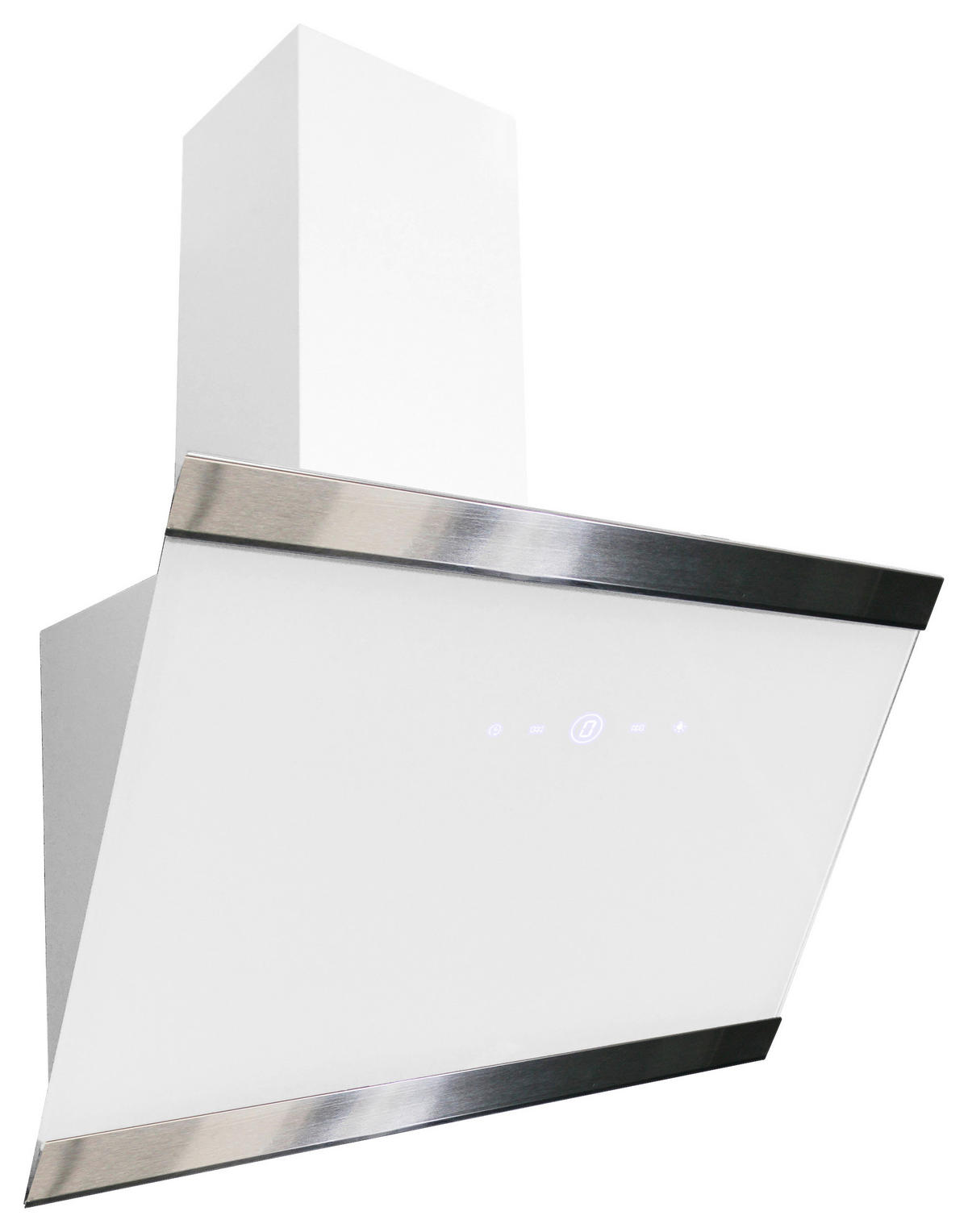 DUNSTABZUGSHAUBE CH89060W  - Weiß, Trend, Glas/Metall (59,5/74,2-109,2/38,5cm) - Respekta
