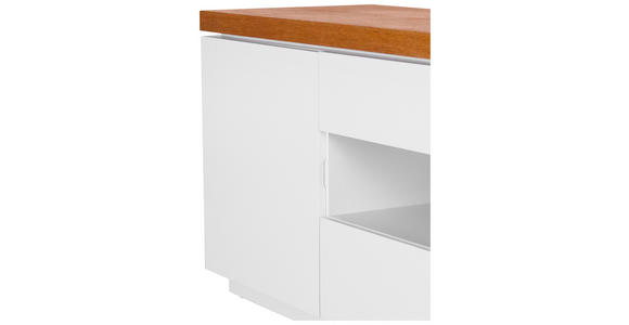 LOWBOARD  in 173/56/40 cm  - Eichefarben/Weiß, MODERN, Holz/Holzwerkstoff (173/56/40cm) - Carryhome