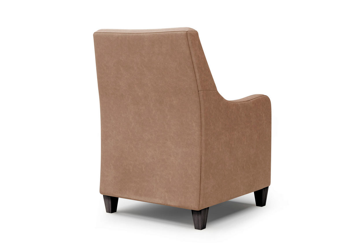 SESSEL in Mikrofaser Cognac  - Wengefarben/Cognac, KONVENTIONELL, Holz/Textil (70/93/75cm) - Sit & More