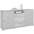 SIDEBOARD 180/90/43 cm - Chromfarben/Eichefarben, Design, Holzwerkstoff/Kunststoff (180/90/43cm) - Hom`in SIDEBOARD 180/90/43 cm - Chromfarben/Eichefarben, Design, Holzwerkstoff/Kunststoff (180/90/43cm) - Hom`in