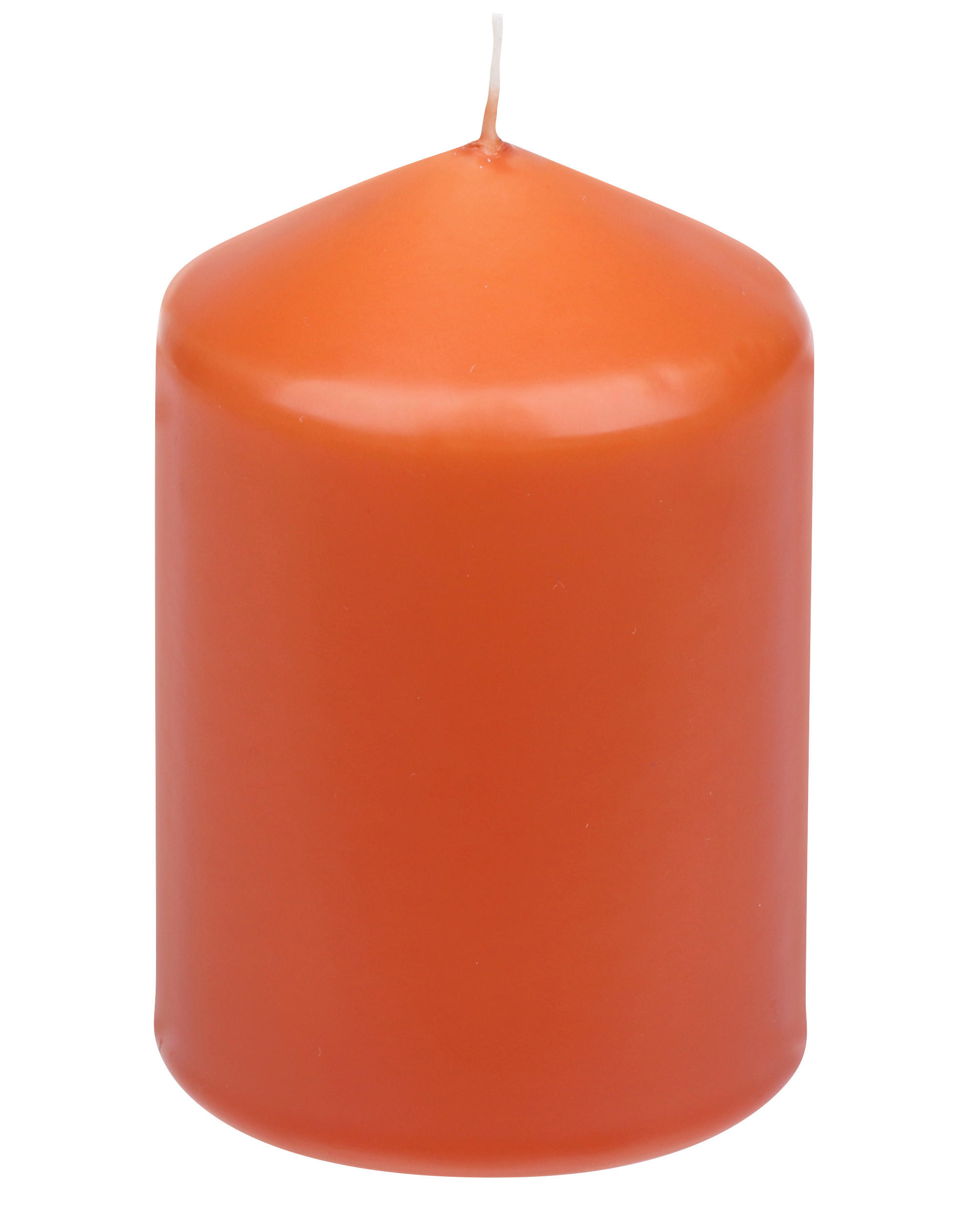 STUMPENKERZE  - Dunkelorange, Basics, Paraffin (6,7/10,0cm) - Steinhart