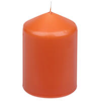 STUMPENKERZE  - Dunkelorange, Basics, Paraffin (6,7/10,0cm) - Steinhart
