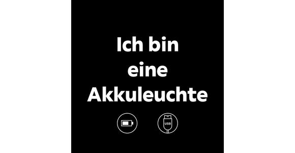 AKKU-TISCHLEUCHTE Giga 10/36 cm  - Schwarz/Weiß, KONVENTIONELL, Kunststoff/Metall (10/36cm) - Boxxx