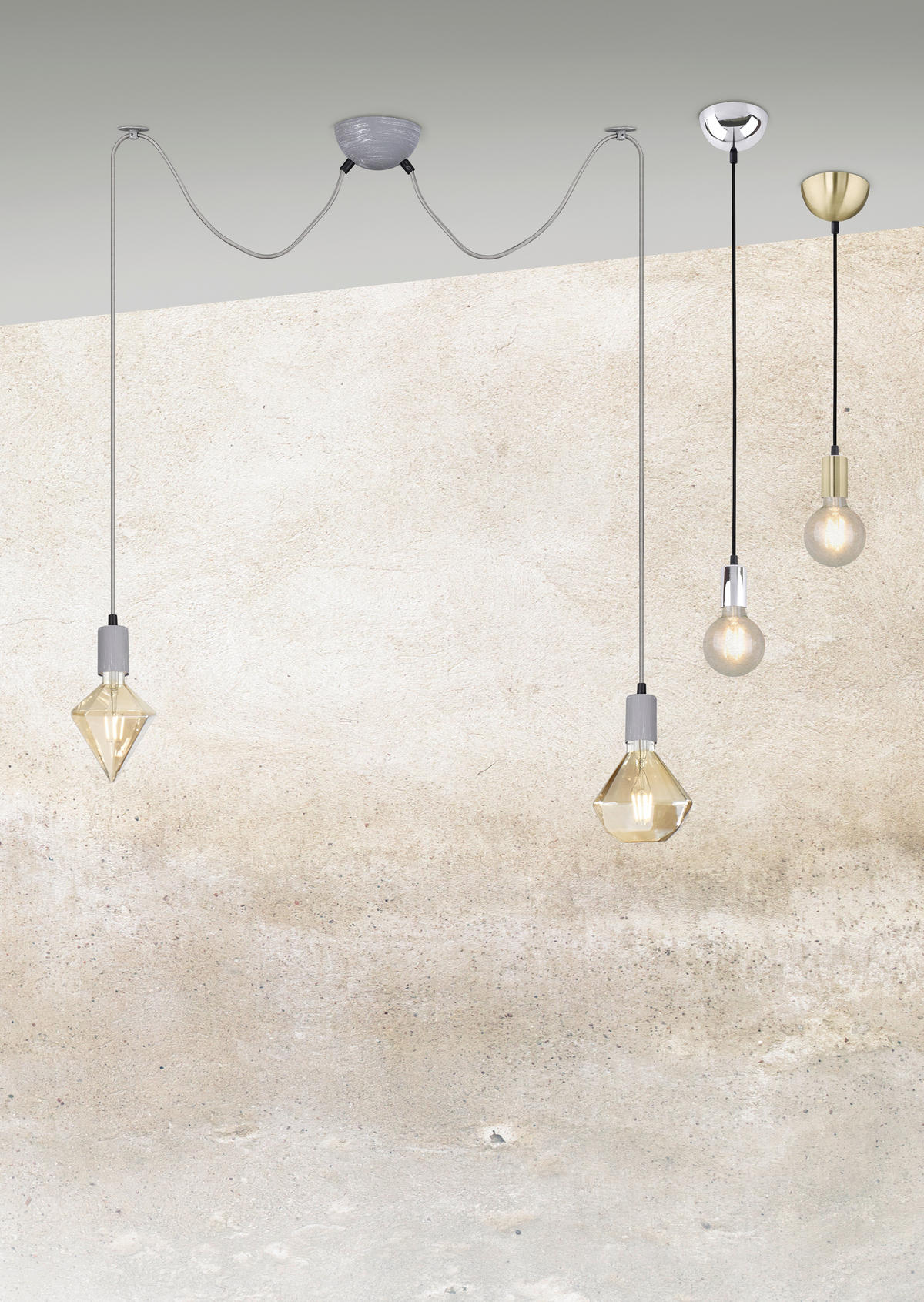 SVJETILJKA VISEĆA  12/150 cm       - boje kroma, Basics, metal (12/150cm)