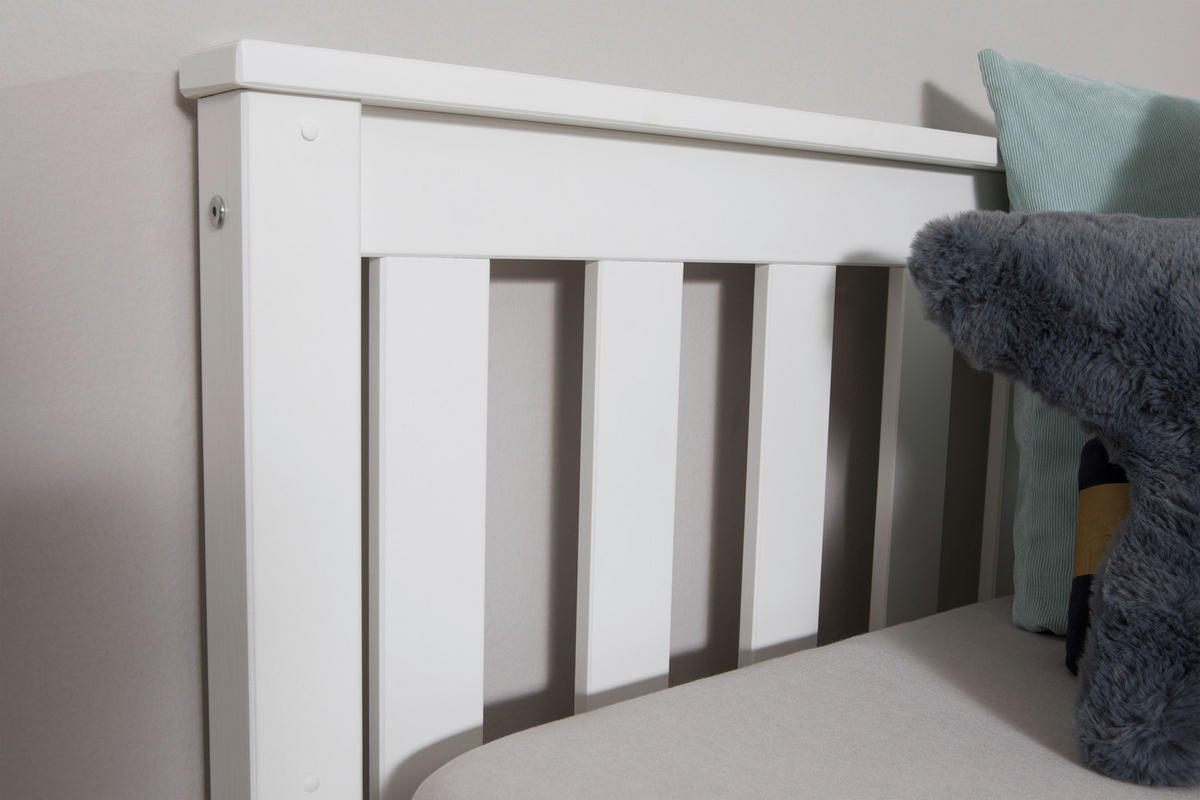 ETAGENBETT 90/200 cm Weiss  - Weiss, Modern, Holz (90/200cm) - MID.YOU