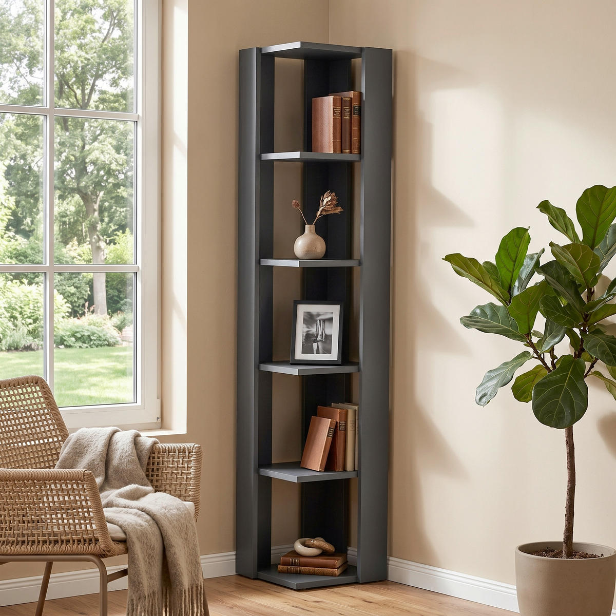 HÖRNHYLLA i 34/161/34 cm  - Design (34/161/34cm) - Livetastic