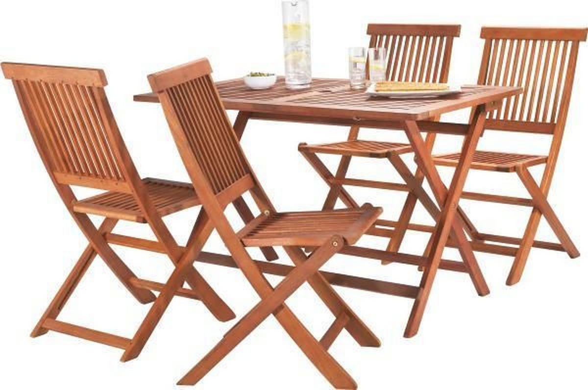 ÖSSZECSUKHATÓ KERTI SZÉK fa tíkfa színű  - tíkfa színű, Romantik / Landhaus, fa (46/89/57cm) - Ambia Garden