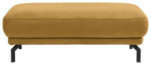 HOCKER in Textil Gelb  - Gelb/Schwarz, Design, Textil/Metall (127/46/72cm) - Dieter Knoll
