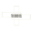 LED-DECKENLEUCHTE 82,5/55/8 cm   - Chromfarben/Silberfarben, Basics, Kunststoff/Metall (82,5/55/8cm) - Novel