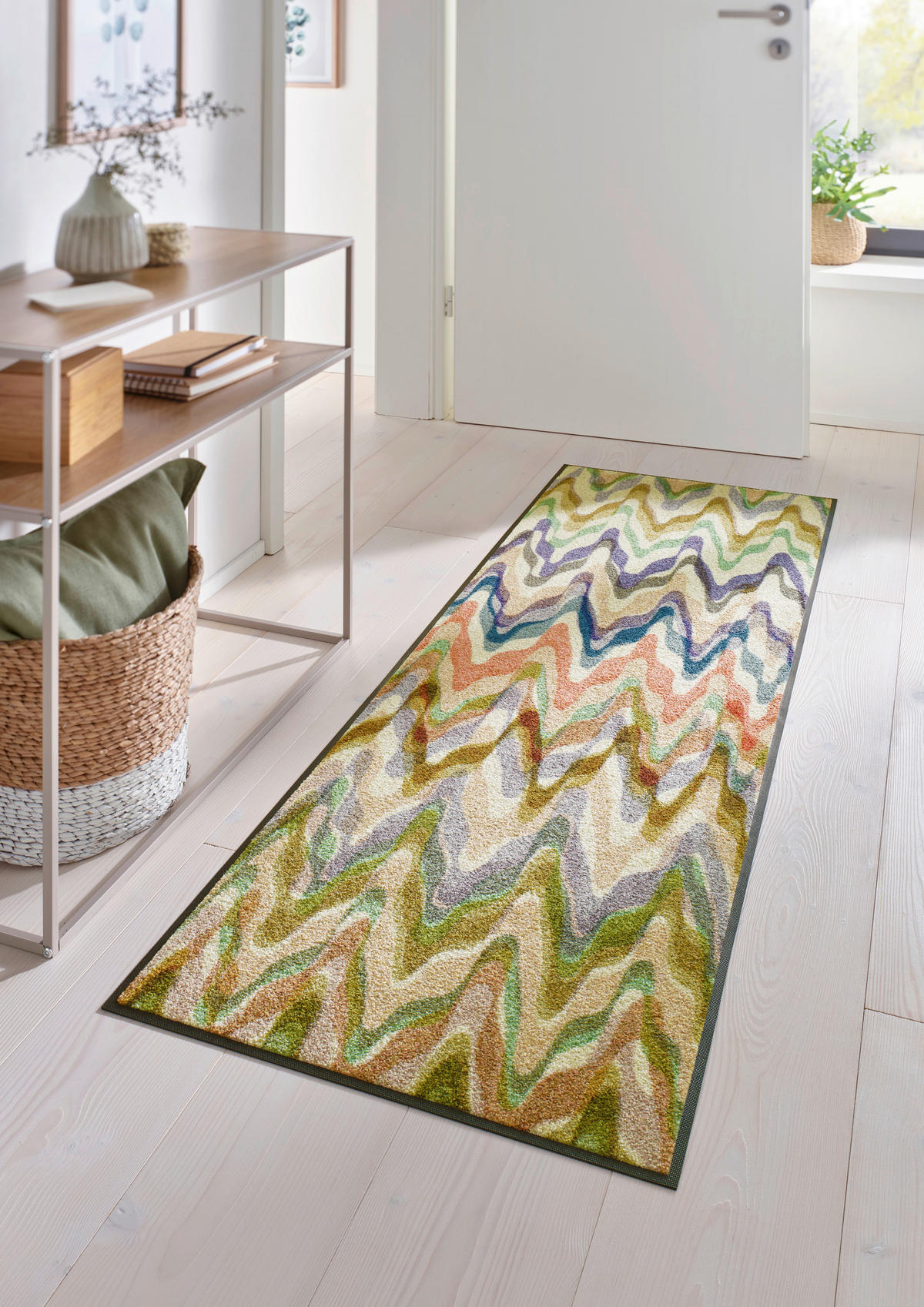 LÄUFER 60/180 cm Easy Current Beige  - Beige, Design, Kunststoff/Textil (60/180cm) - wash+dry