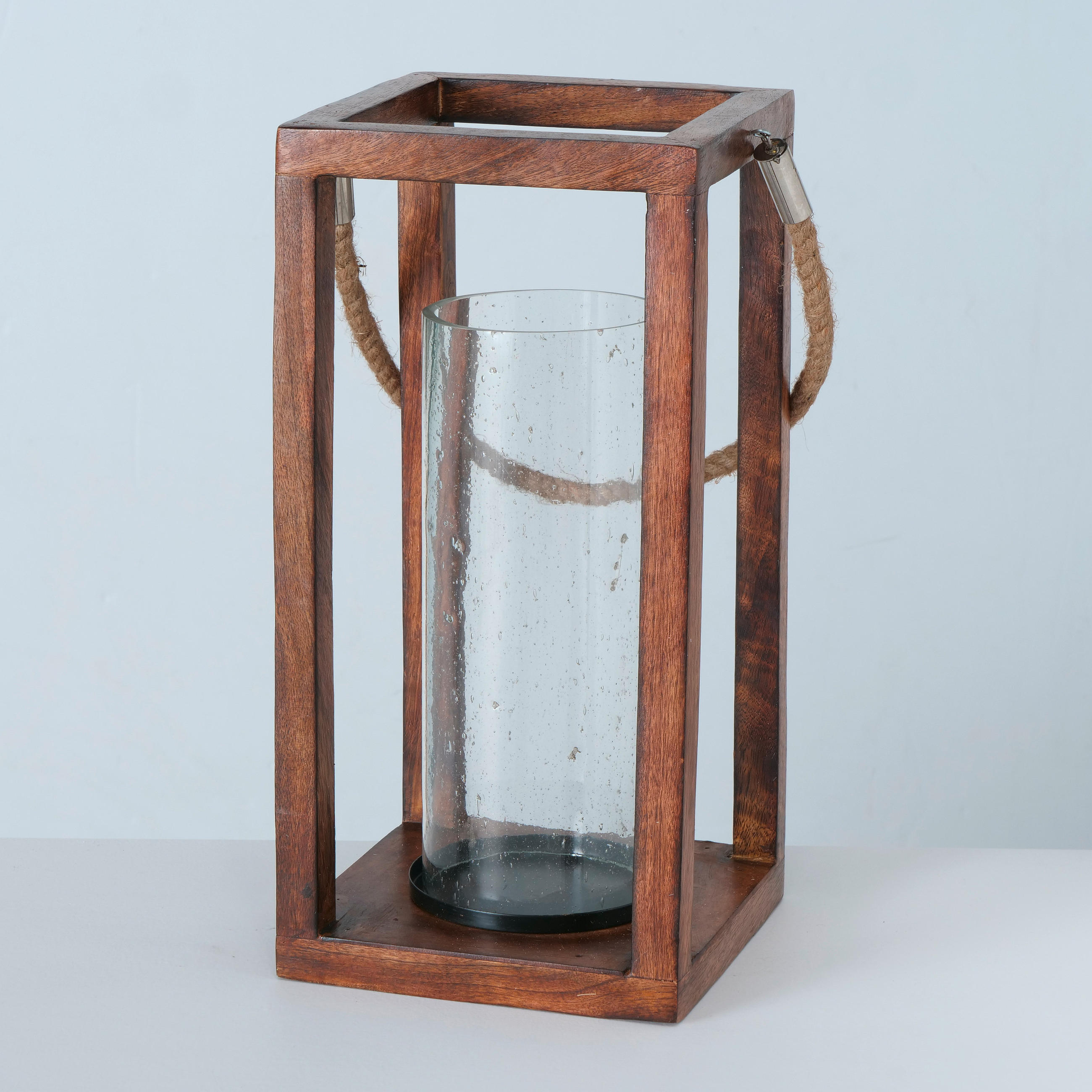 WINDLICHT  - Design, Glas/Holz (20/20/42cm) - Boltze Home