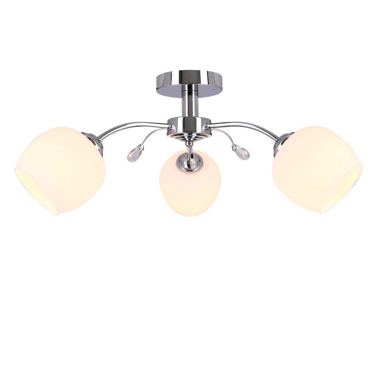 DECKENLEUCHTE Estar 54/54/23 cm   - Chromfarben, KONVENTIONELL, Metall (54/54/23cm)