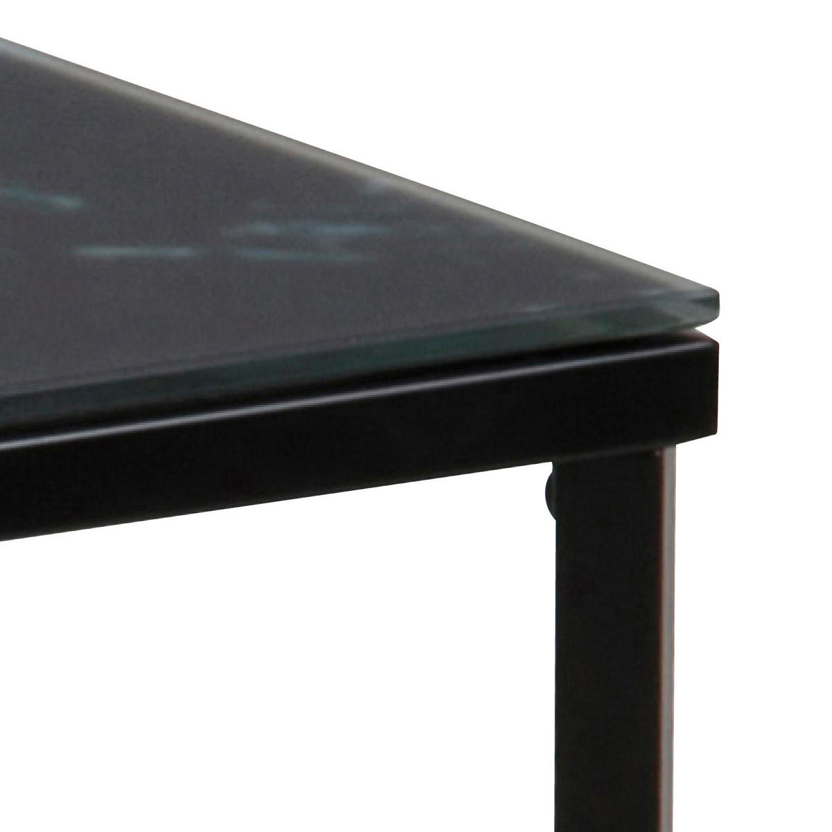 KLUB STOČIĆ  crna, bela  - bela/crna, Trendi, staklo/metal (80/80/45cm) - Carryhome