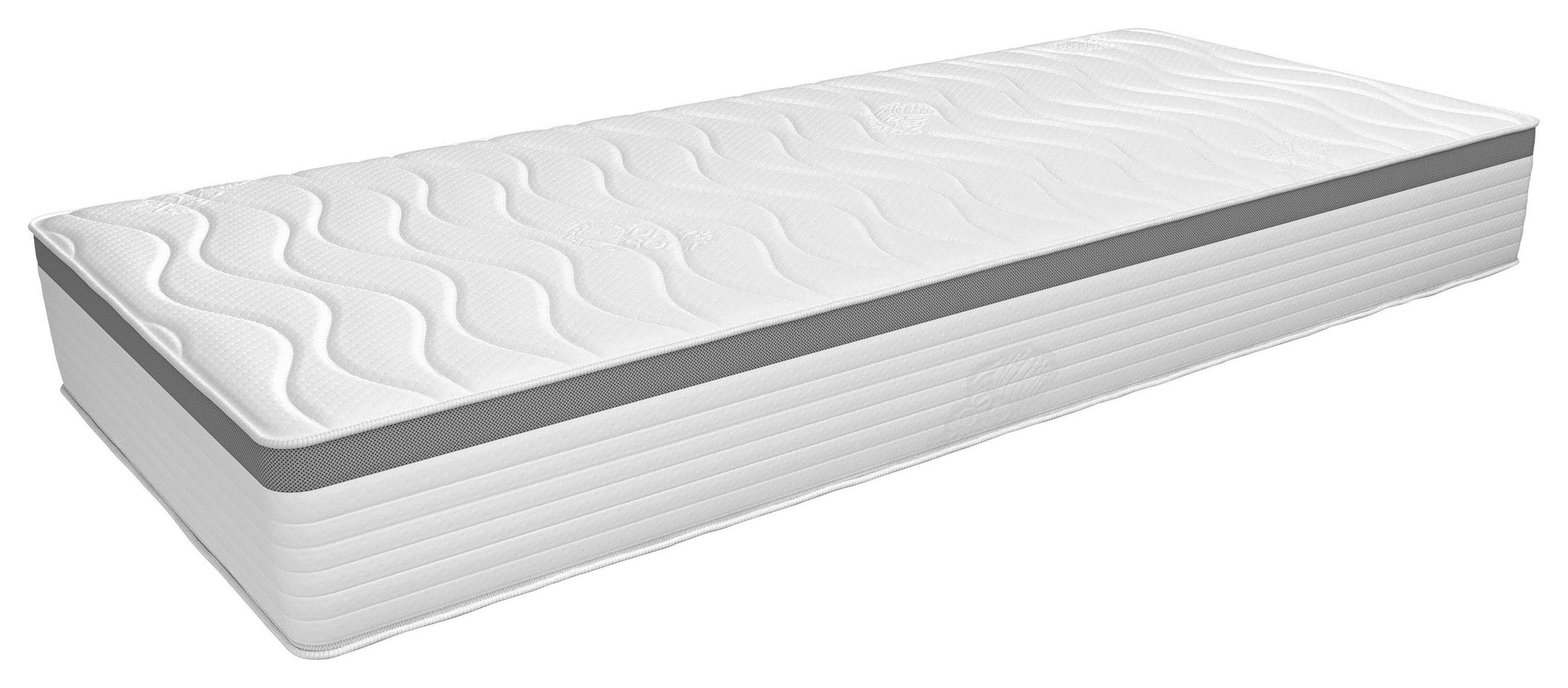 VZMETNICA 80/200 cm - sivobela, Konvencionalno, tekstil (80/200cm) - Sleeptex