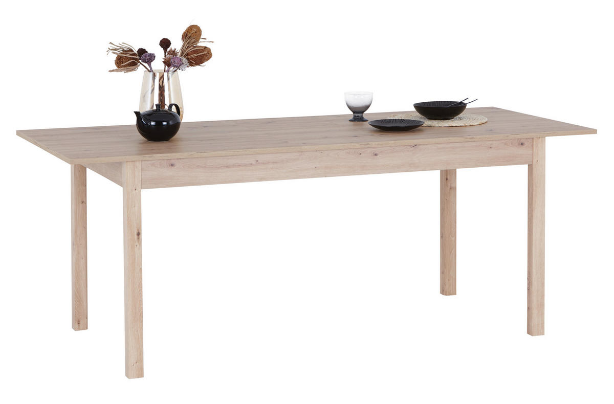 ESSTISCH Eiche Artisan rechteckig  ausziehbar  - Eiche Artisan, KONVENTIONELL, Holzwerkstoff (160-230/80/76cm) - home24