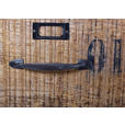BARWAGEN Mangoholz massiv Braun, Schwarz  - Schwarz/Braun, Design, Holz/Metall (97/85/43cm) - Carryhome