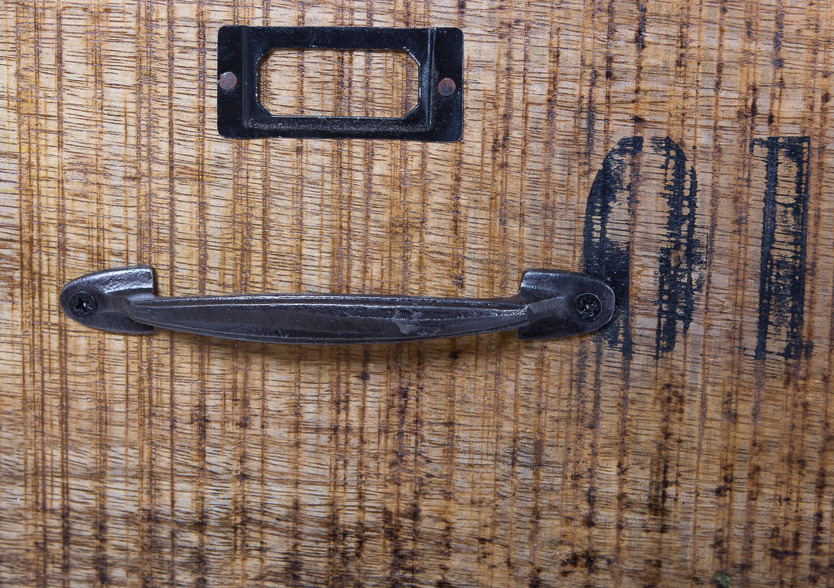 BARWAGEN in massiv Braun, Schwarz  - Schwarz/Braun, Design, Holz/Metall (97/85/43cm) - Carryhome