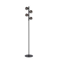 STEHLEUCHTE 26/25/154 cm    - Hellgrau/Schwarz, Design, Glas/Metall (26/25/154cm) - Lucide