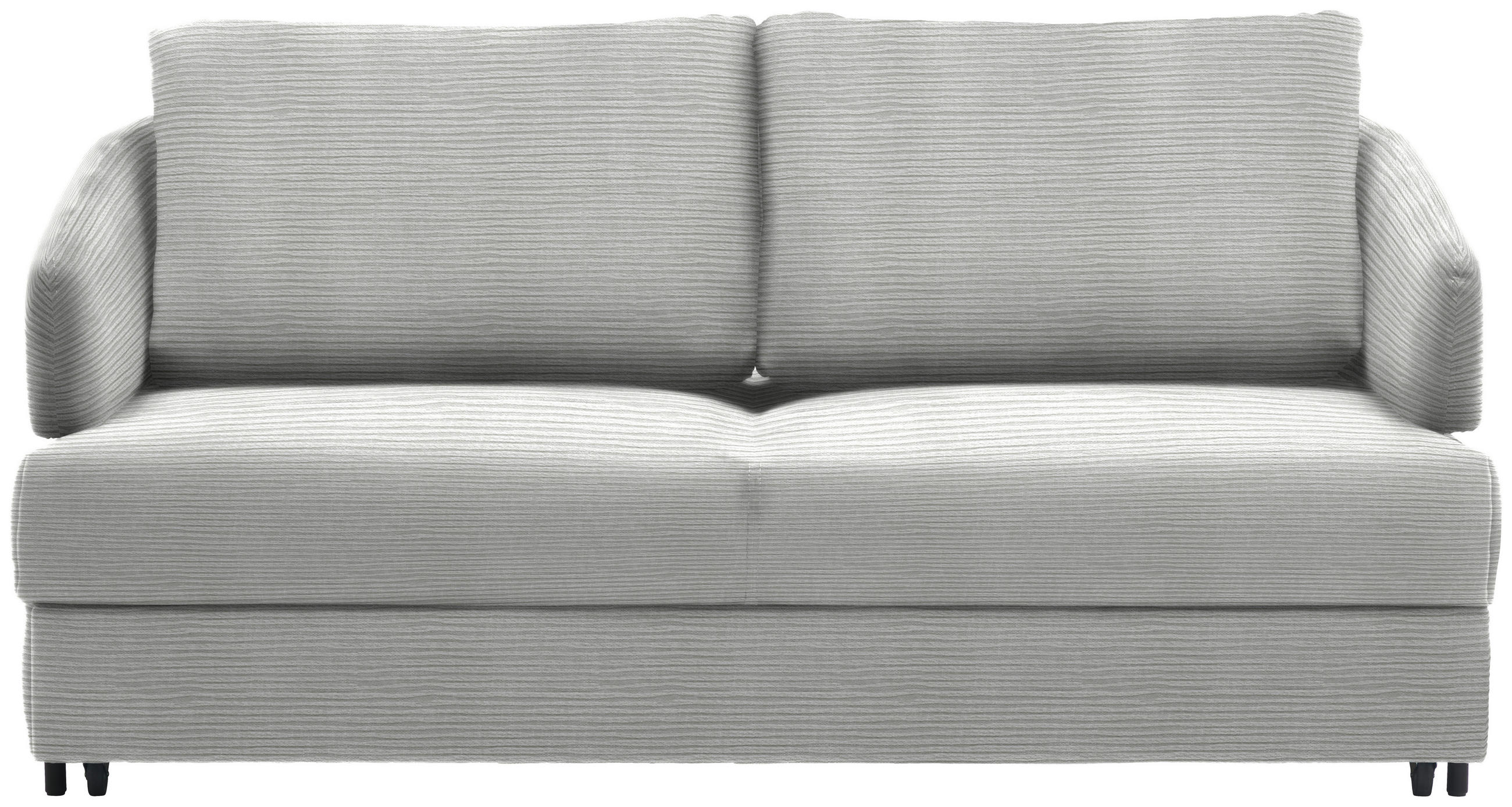 SCHLAFSOFA in Textil Silberfarben  - Silberfarben/Schwarz, Design, Textil/Metall (172/76-89/112-120cm) - Bali