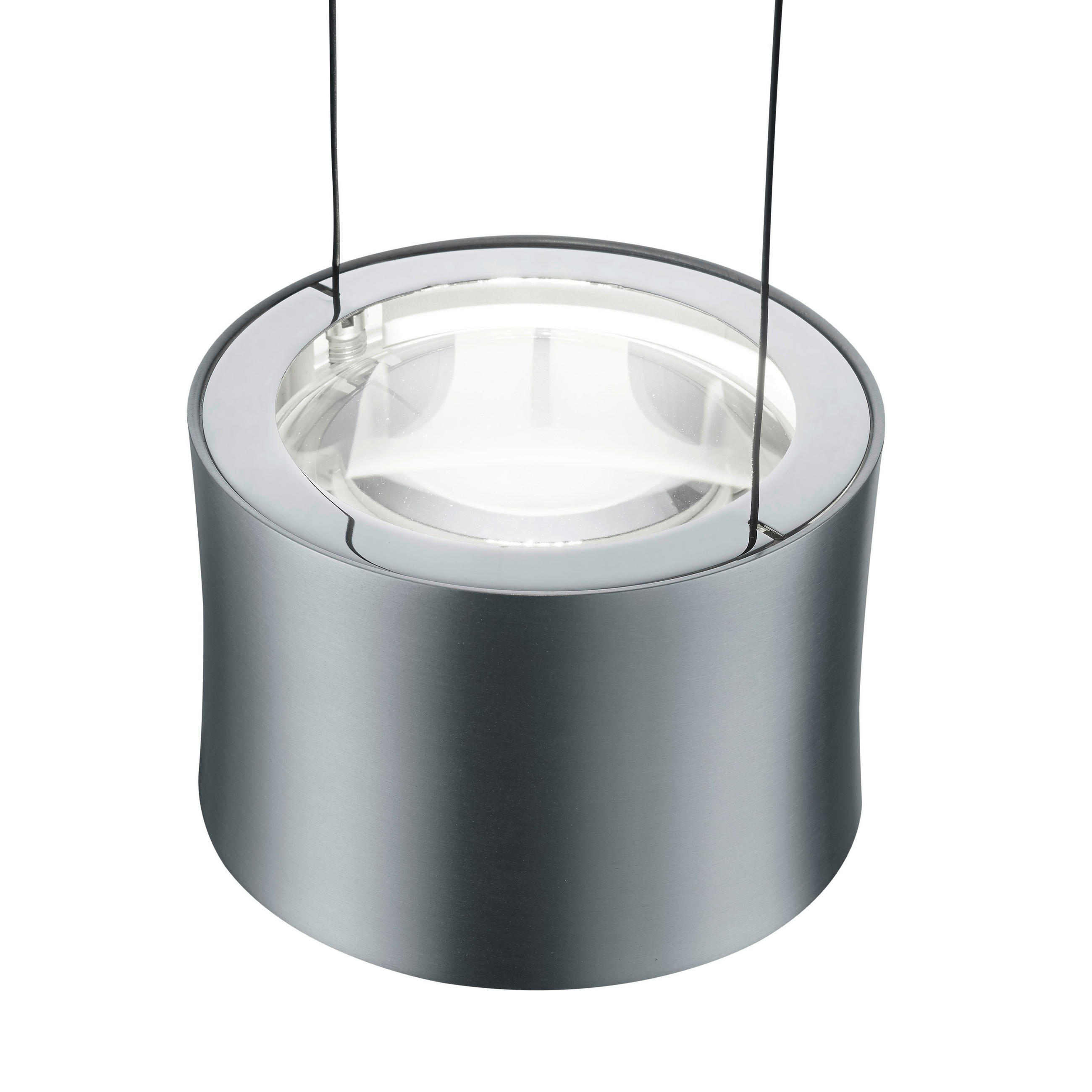 LED-HÄNGELEUCHTE 12/150 cm  - Nickelfarben, Design, Metall (12/150cm) - Bankamp