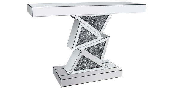 KONSOLENTISCH Silberfarben  - Silberfarben, Trend, Glas/Holzwerkstoff (120/35/80cm) - Xora