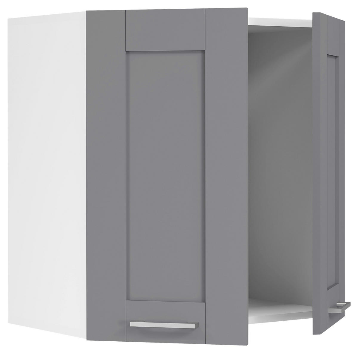 KÜCHENOBERSCHRANK 60/60/31 cm  in Anthrazit, Weiss  - Weiss/Anthrazit, Trend, Holzwerkstoff/Kunststoff (60/60/31cm) - MID.YOU