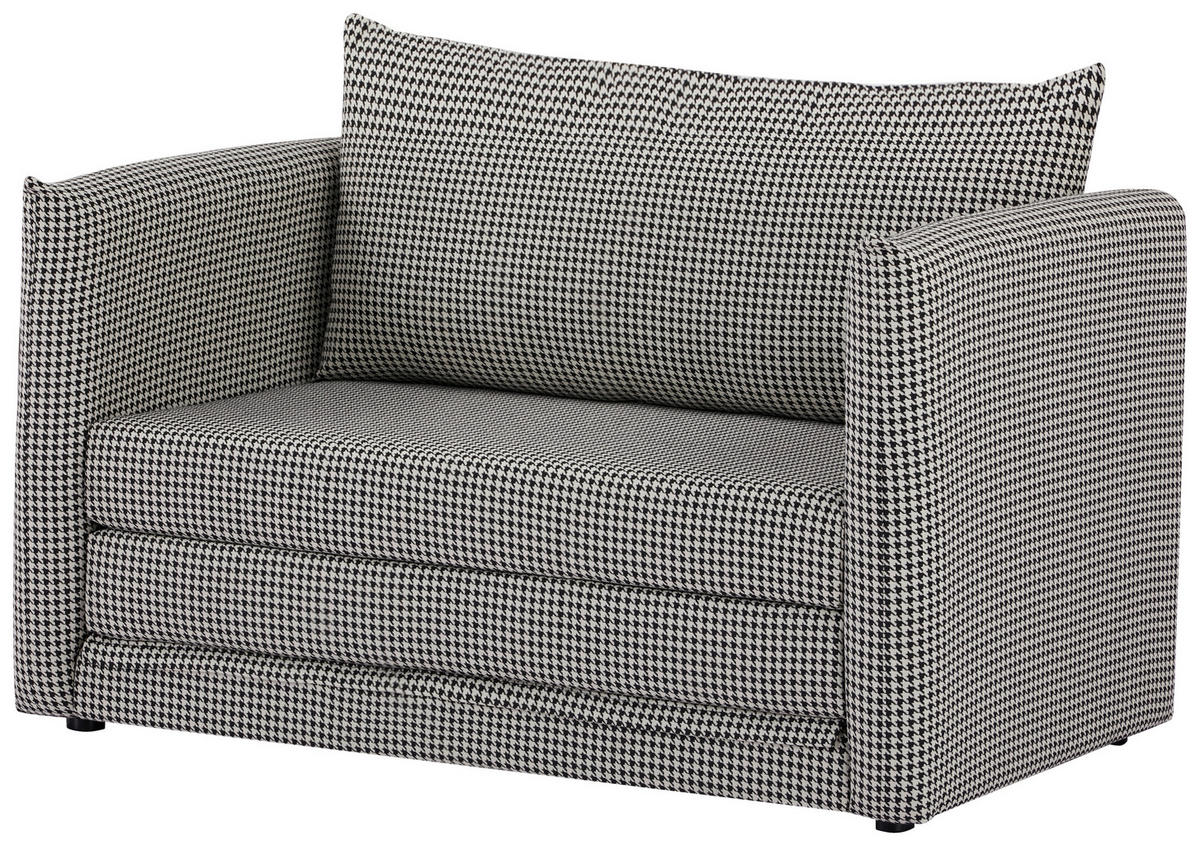 ROZKLÁDACÍ POHOVKA, textil, černá, bílá - bílá/černá, Moderní, textil/plast (119/79/76cm) - MID.YOU