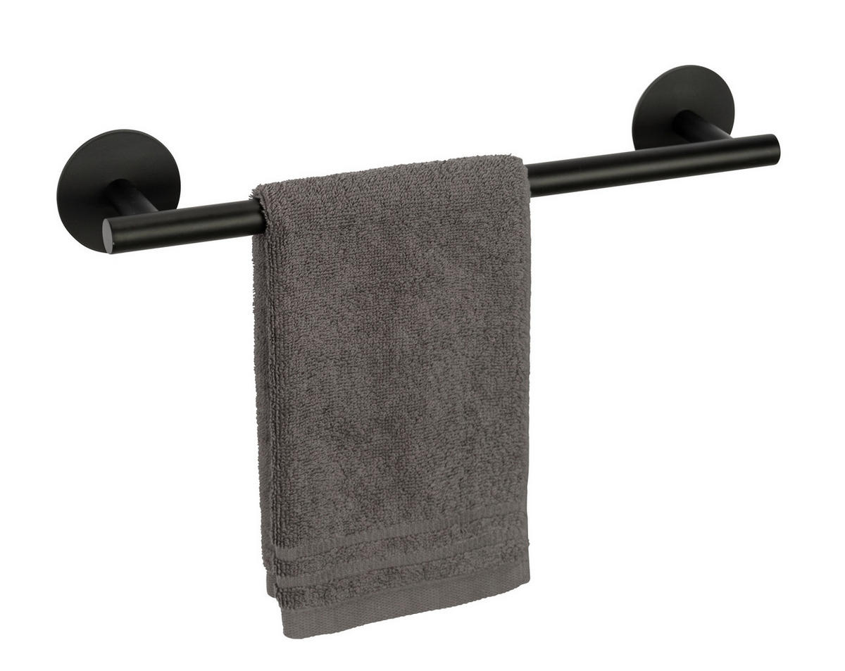 HANDTUCHSTANGE 42/7/7 cm  - Schwarz, KONVENTIONELL, Metall (42/7/7cm) - Schöner Wohnen