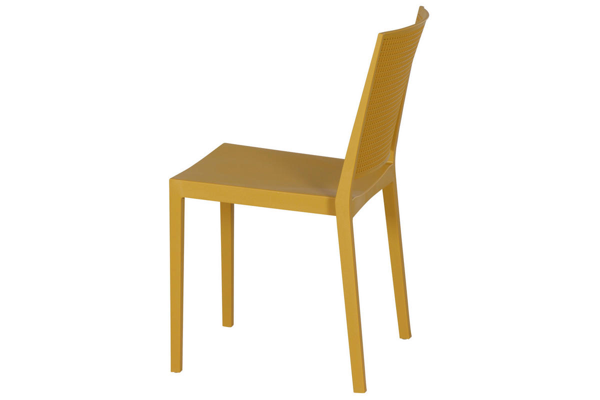 STAPELSTUHL in Kunststoff Gelb  - Gelb, Basics, Kunststoff (46/80/56cm) - Siena Garden