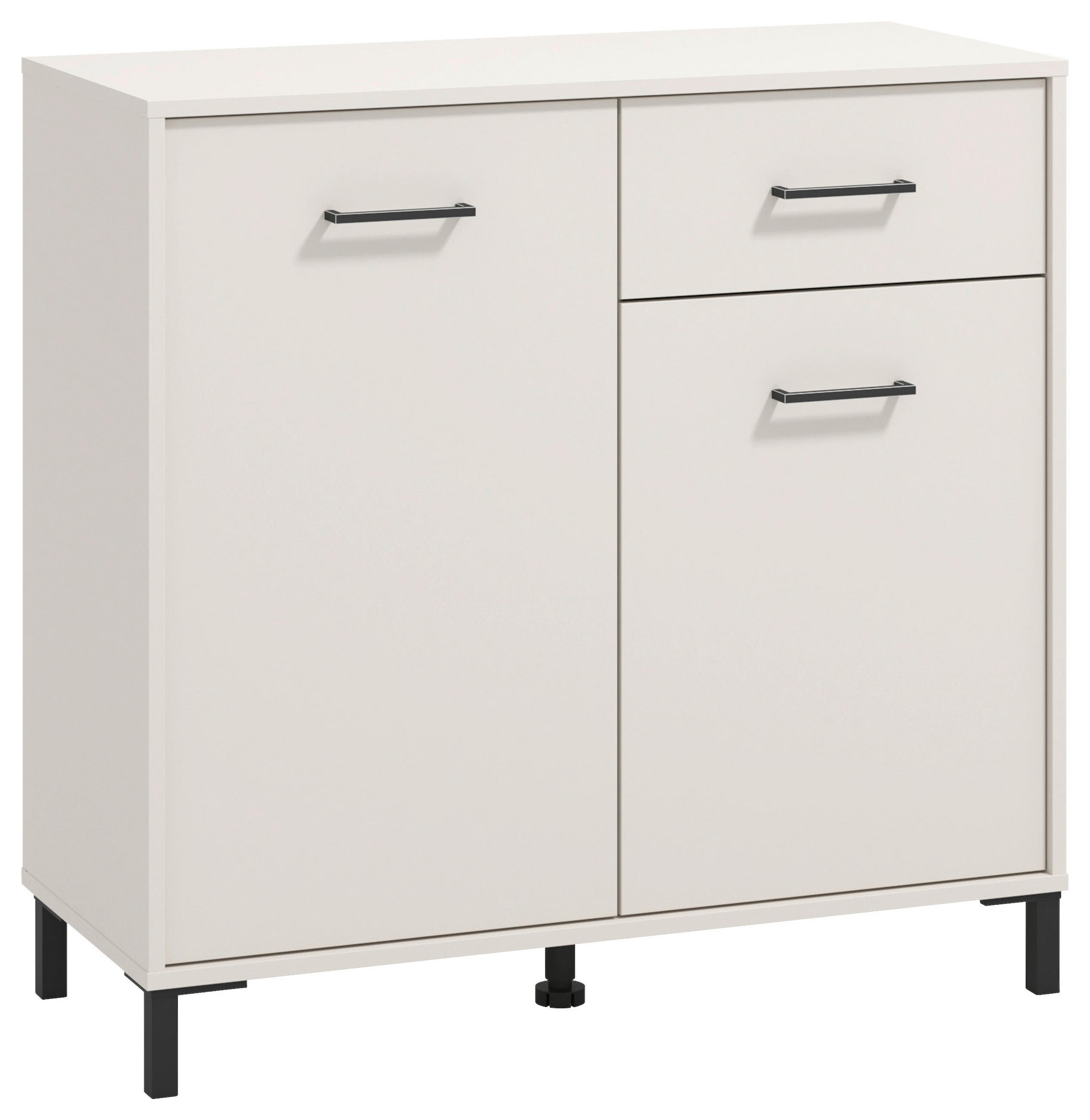 KOMODA, kašmir  - kašmir/črna, Konvencionalno, umetna masa/leseni material (93/90/40cm) - Carryhome