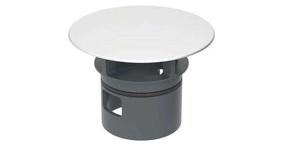 VENTILABDECKUNG 6,4/2/6,4 cm  - Schwarz/Weiß, Basics, Kunststoff (6,4/2/6,4cm) - Novel