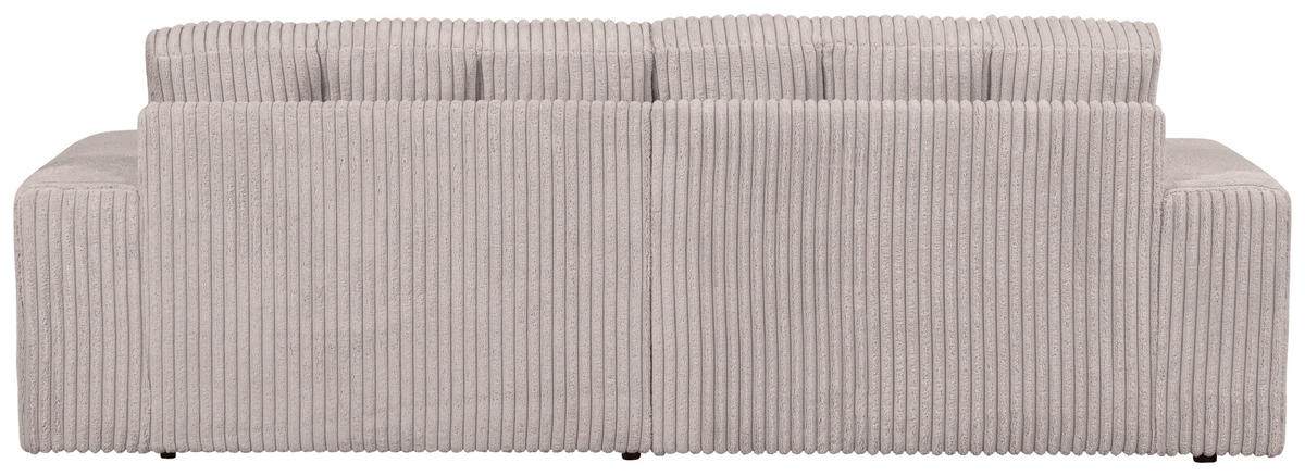 2-SITZER-SOFA Second date in gerippt Naturfarben  - Schwarz/Naturfarben, Design, Kunststoff/Textil (226/78/99cm) - Livetastic