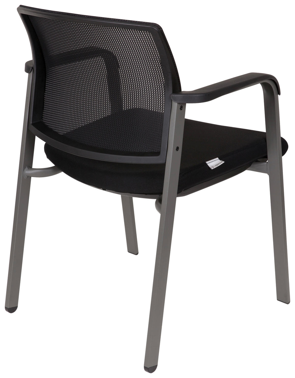 BESUCHERSTUHL Schwarz  - Schwarz, MODERN, Kunststoff/Textil (58/84/56cm) - MID.YOU