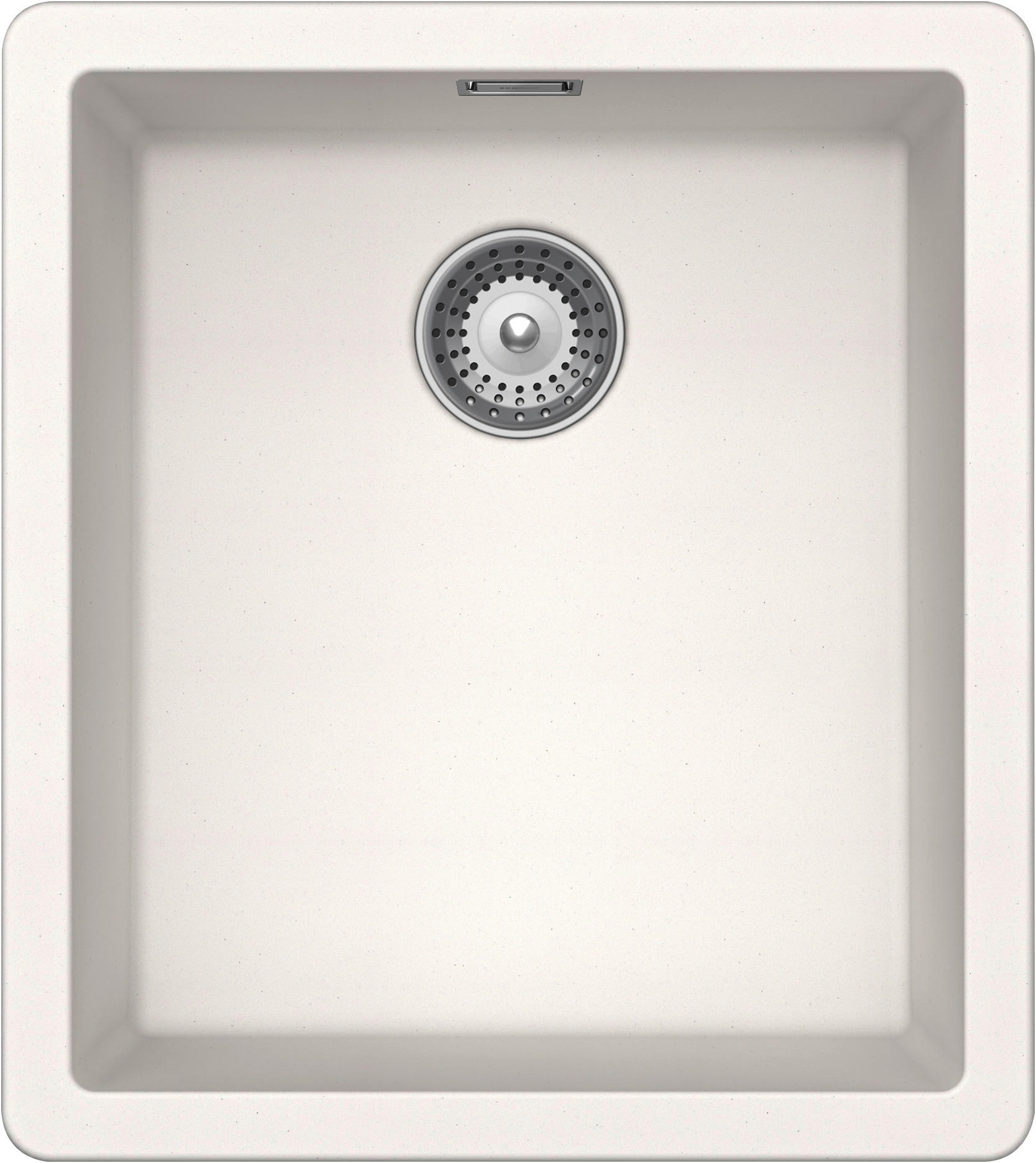 SPÜLE GREN100SUPOL  - Weiß, Basics, Stein (40,6/45,6cm) - Schock