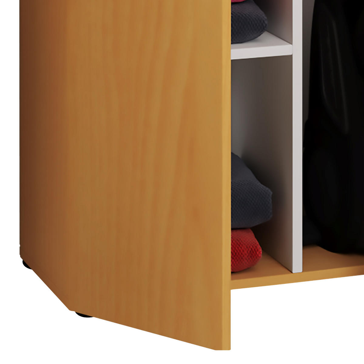 MEHRZWECKSCHRANK 70/223/39 cm  in Buchefarben  - Buchefarben/Schwarz, MODERN, Holzwerkstoff/Kunststoff (70/223/39cm) - MID.YOU