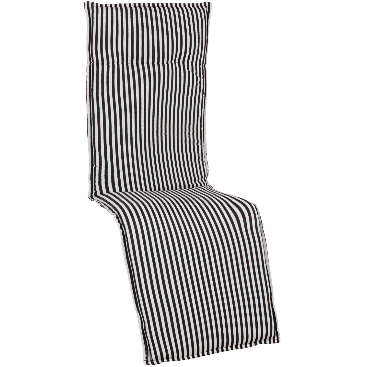 PODLOŽKA NA RELAXAČNÍ KŘESLO, 170/52/8 cm - černá, Design, textil (170/52/8cm) - Gardenson