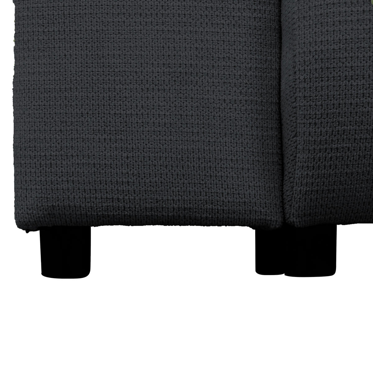 CloseUp von MID.YOU ECKSOFA Schwarz Struktur.