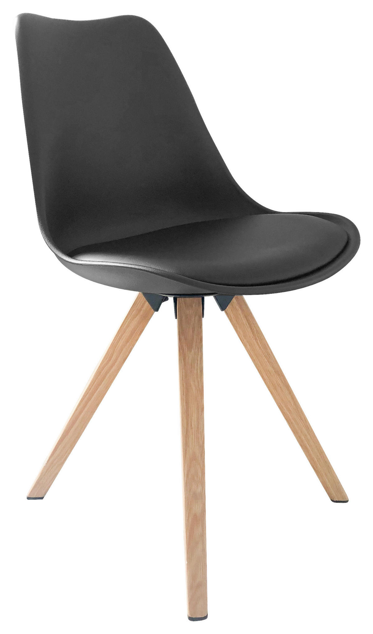TISCHGRUPPE Schwarz, Eiche Artisan  - Eichefarben/Schwarz, MODERN, Kunststoff/Metall - MID.YOU