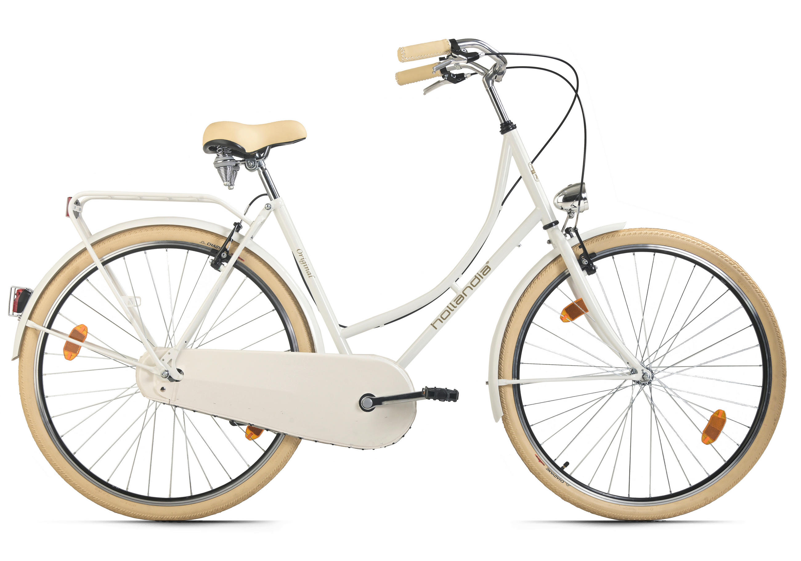 Citybike Original Singlespeed Hollandia, Weiß, 28 Zoll