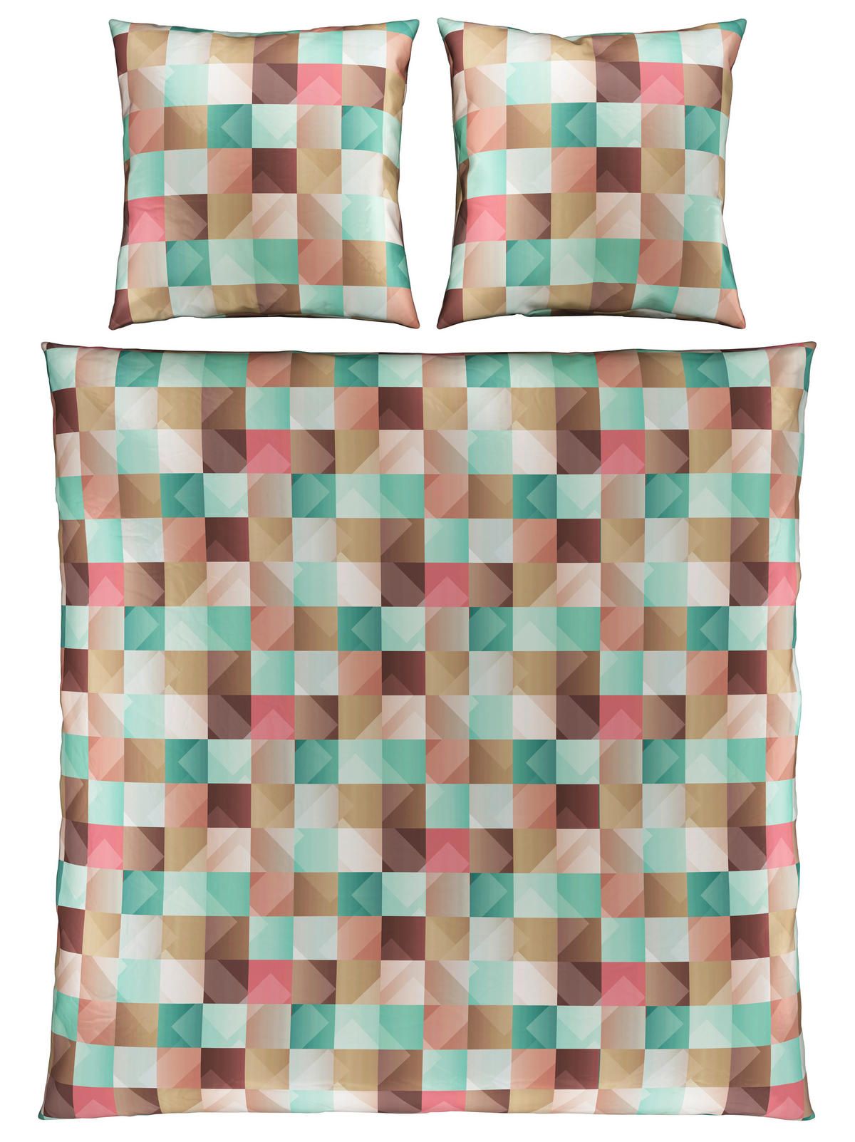 BETTWÄSCHE Javerdat Satin 200/200 cm  - Grün, KONVENTIONELL, Textil (200/200cm) - Novel